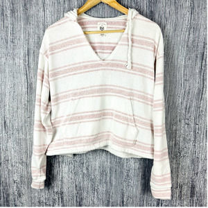 BillaBong Sweater Women Size M Hoodie Crop Top Kangaroo Pocket